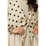 Vestido Charme Linho BEGE