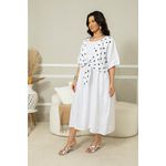 Vestido Charme Linho BRANCO