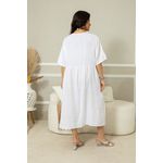 Vestido Charme Linho BRANCO