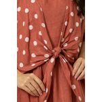 Vestido Charme Linho GOIABA