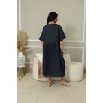 Vestido Charme Linho MARINHO