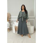 Vestido Leticia Linho CHUMBO