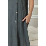 Vestido Leticia Linho CHUMBO