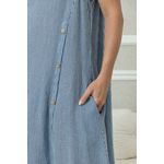 Vestido Leticia Linho AZUL BEBE