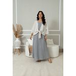 Vestido Leticia Linho BEGE