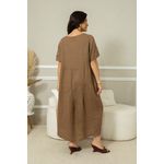 VESTIDO MABEL MARROM