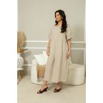 VESTIDO MABEL BEGE ESCURO