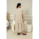 VESTIDO MABEL BEGE ESCURO