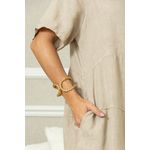 VESTIDO MABEL BEGE ESCURO