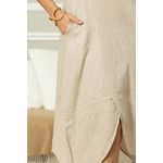 VESTIDO OPHELIA BEGE ESCURO