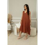 VESTIDO OPHELIA TELHA