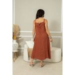 Vestido Ruth Linho TELHA