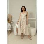 Vestido Ruth Linho BEGE