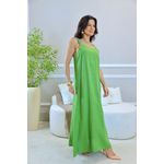 VESTIDO LEONA PISTACHE