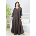 VESTIDO ANYAH MARROM