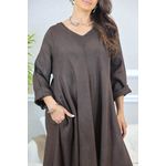 VESTIDO ANYAH MARROM