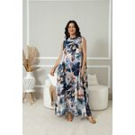 Vestido Amélia Linho AZUL BIC