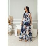 Vestido Amélia Linho AZUL BIC