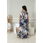 Vestido Amélia Linho AZUL BIC