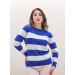 Cashmere Italiano Ruby Azul Bic/Branco