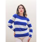 Cashmere Italiano Ruby Azul Bic e Branco