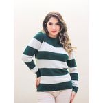 Cashmere Italiano Ruby Verde Bandeira e Branco