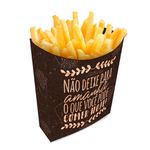 Embalagem para Batata Frita Delivery Preto (PCT 100 unids)