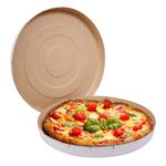 Caixas De Pizza Redonda Tam. 35 (G) - Branca - Pct 25 Und
