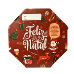 Caixas De Pizza Oitavada Fotográfica Tam. 35 - Natal - Pct 50 Und