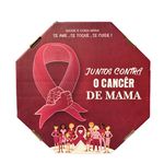 Caixas De Pizza Oitavada Fotográfica Tam. 35 - Juntos conta o cancêr - Pct 50 Und Copia