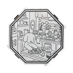 Caixas De Pizza Oitavada Tam. 35 - Temática Bobbie Goods - Pct 25 Und