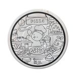Caixas De Pizza Redonda Tam. 35 - Temática Bobbie Goods - Pct 25 Und
