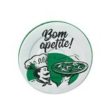 Caixas De Pizza Redonda Flexogáfica Tam. 25 - Verde - Pct 25 Und 