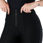 CALCA POWER SKINNY ZIPER COS E BARRA - PRETO