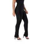 CALCA POWER SKINNY ZIPER COS E BARRA - PRETO