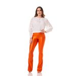 CALCA FLARE POWER CIRRE BOTOES - LARANJA