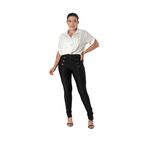 CALÇA SKINNY PESPONTO E BOTÕES - PRETO