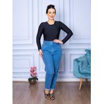 Body Feminino Manga Longa Fechada Preto