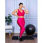 Calça Legging Cirre 3D Academia Cós Reto Pink