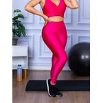 Calça Legging Cirre 3D Academia Cós Reto Pink