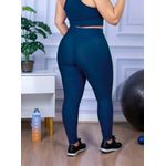 Calça Legging Feminina Plus Size Azul Marinho