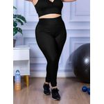 Calça Legging Feminina Plus Size Preta 