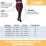 Calça Legging Feminina Plus Size Preta 