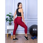 Calça Legging Suplex Corsário Bordô