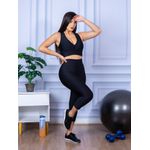 Calça Legging Suplex Corsário Preto