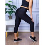 Calça Legging Suplex Corsário Preto