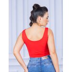 Cropped Suplex Regata Vermelho
