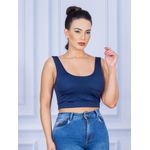 Cropped Suplex Regata Azul Marinho