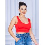 Cropped Suplex Regata Vermelho