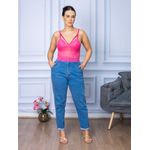Top Cropped Renda Rosa Pink